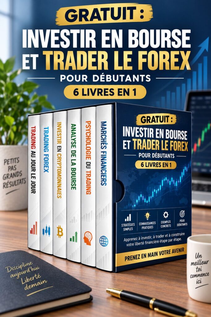 Couverture d'un livre sur l'investissement en bourse pour les débutants.