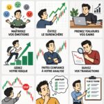 Une femme d'âge moyen examinant des graphiques boursiers sur son ordinateur, symbolisant le trading moderne.