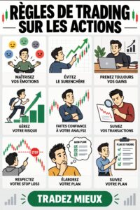 Une femme d'âge moyen examinant des graphiques boursiers sur son ordinateur, symbolisant le trading moderne.