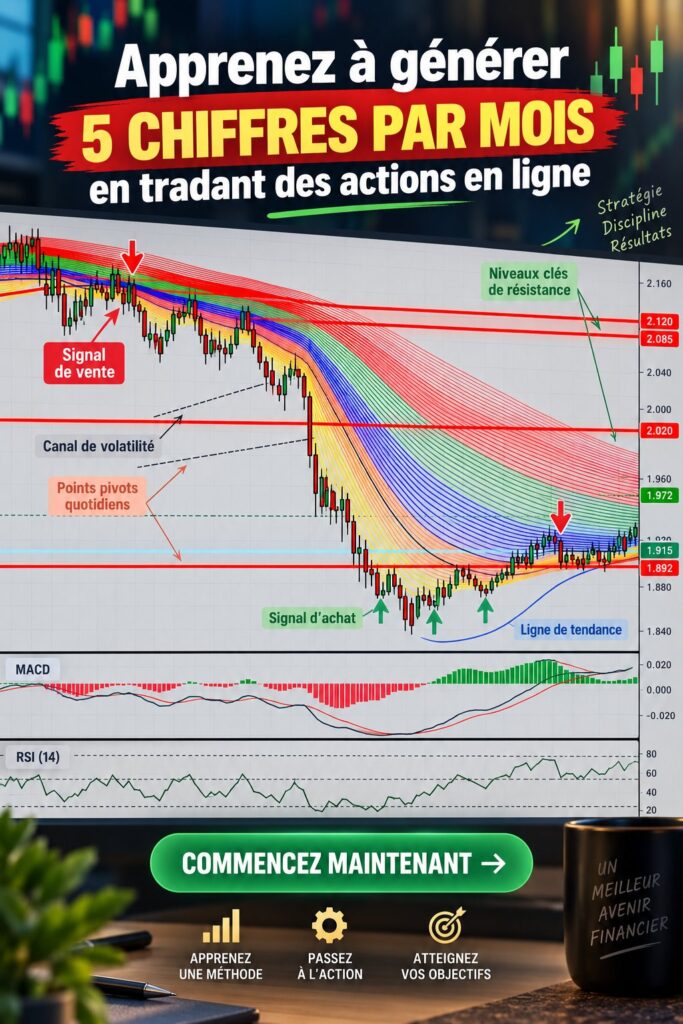 Femmes souriantes devant un graphique de trading en ligne, représentant le succès financier