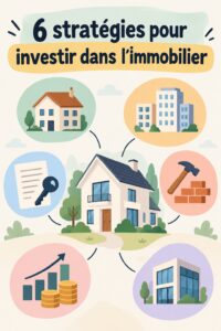 Une femme souriante examinant un plan d'investissement immobilier.