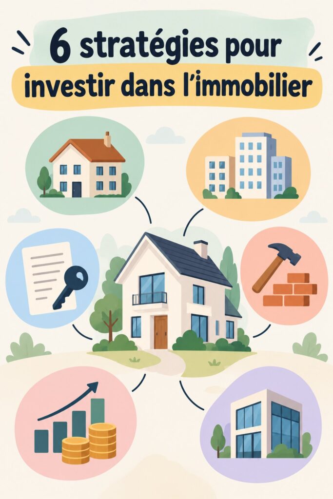 Une femme souriante examinant un plan d'investissement immobilier.