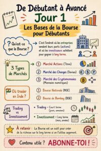 Femme réfléchissant aux principes du trading avec un graphique devant elle.