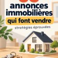 Exemple d'une annonce immobilière créative avec des images attirantes et un texte engageant.