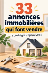 Exemple d'une annonce immobilière créative avec des images attirantes et un texte engageant.