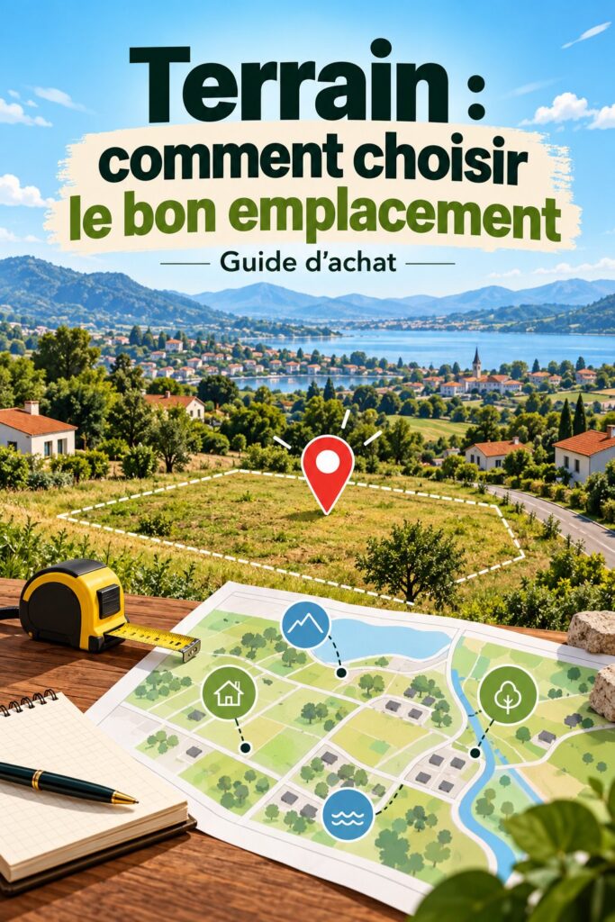 Image d'un terrain vacant avec une vue dégagée, évoquant des possibilités d'investissement.