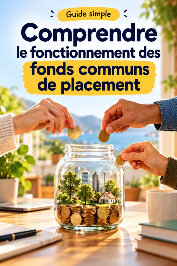 Fonds communs de placement avec des graphiques illustrant les bénéfices d'investir.