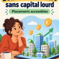 Femme consultant des documents d'investissement immobilier.