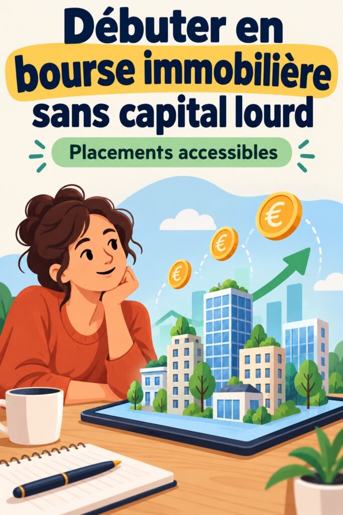 Femme consultant des documents d'investissement immobilier.