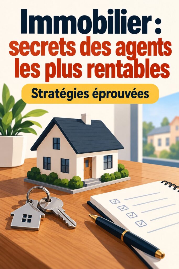Une femme souriante, agent immobilier, discutant avec un client au téléphone, représentant la réussite dans le secteur immobilier.