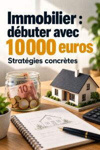 Femme réfléchissant à son investissement immobilier avec un petit budget.