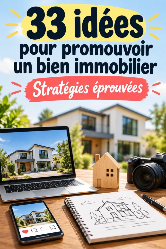 Un collage illustrant des campagnes marketing pour l'immobilier