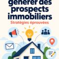 Une femme dans un bureau immobilier examinant des documents et des graphiques