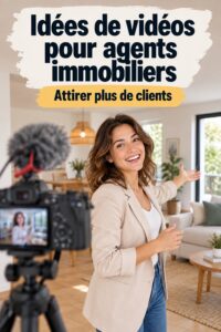 Vidéo engageante d'un agent immobilier montrant une propriété
