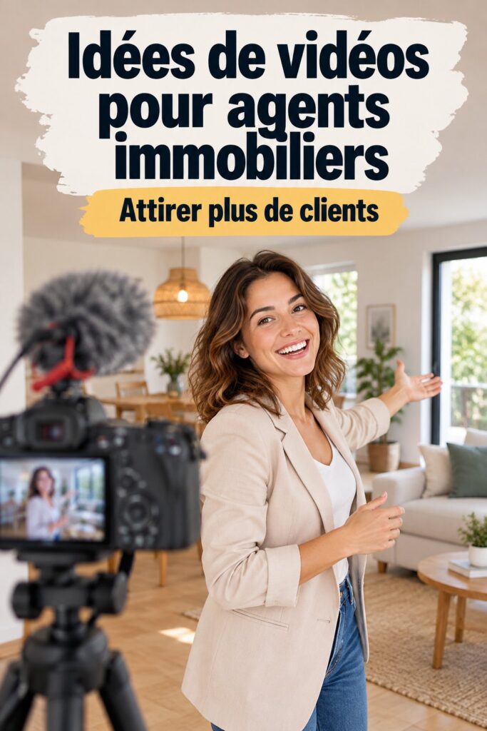 Vidéo engageante d'un agent immobilier montrant une propriété