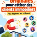 Agent immobilier montrant une propriété à des clients potentiels, illustrant la attraction des leads immobiliers.