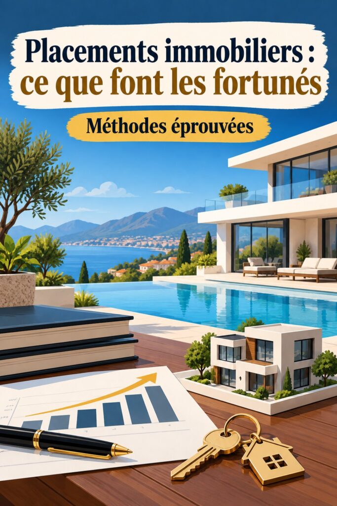 Placements immobiliers : femme examinant des documents d'investissement.