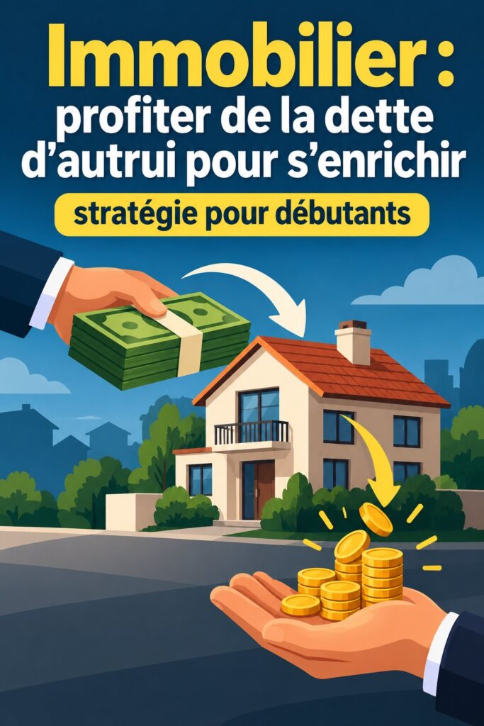 Femme consultant des documents immobiliers pour investir dans l'immobilier avec la dette d'autrui.