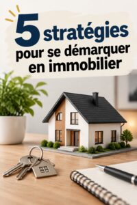 Une femme agent immobilier souriante exprimant confiance et authenticité dans son travail